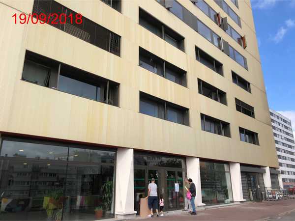 UN APPARTEMENT, Au 14ème étage, porte à gauche, à la sortie des ascenseurs F1-F2, n°143, 
Comprenant : entrée, cuisine, séjour double, couloir, 3 chambres, SdB, WC  – CAVE n°211 au 2ème sous-sol 
